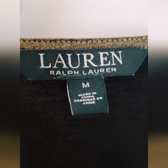 Ralph Lauren Metallic Gold Top Size M - Picture 2 of 6